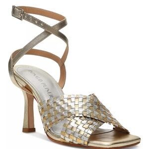 NWOT Donald Pliner Riva Slip-on Buckled High Heel Sandals Women's Size 8